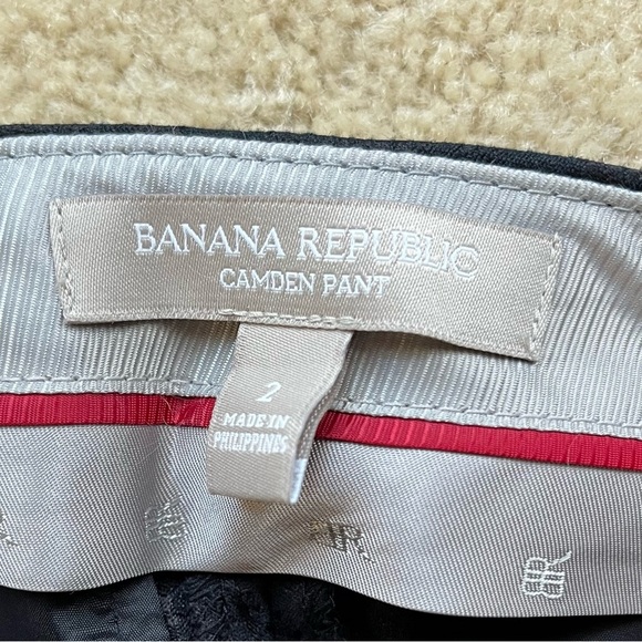 Banana Republic Women’s Black Camden Fit Jacquard Ankle Pants - Sz 2 - EUC - Picture 5 of 10